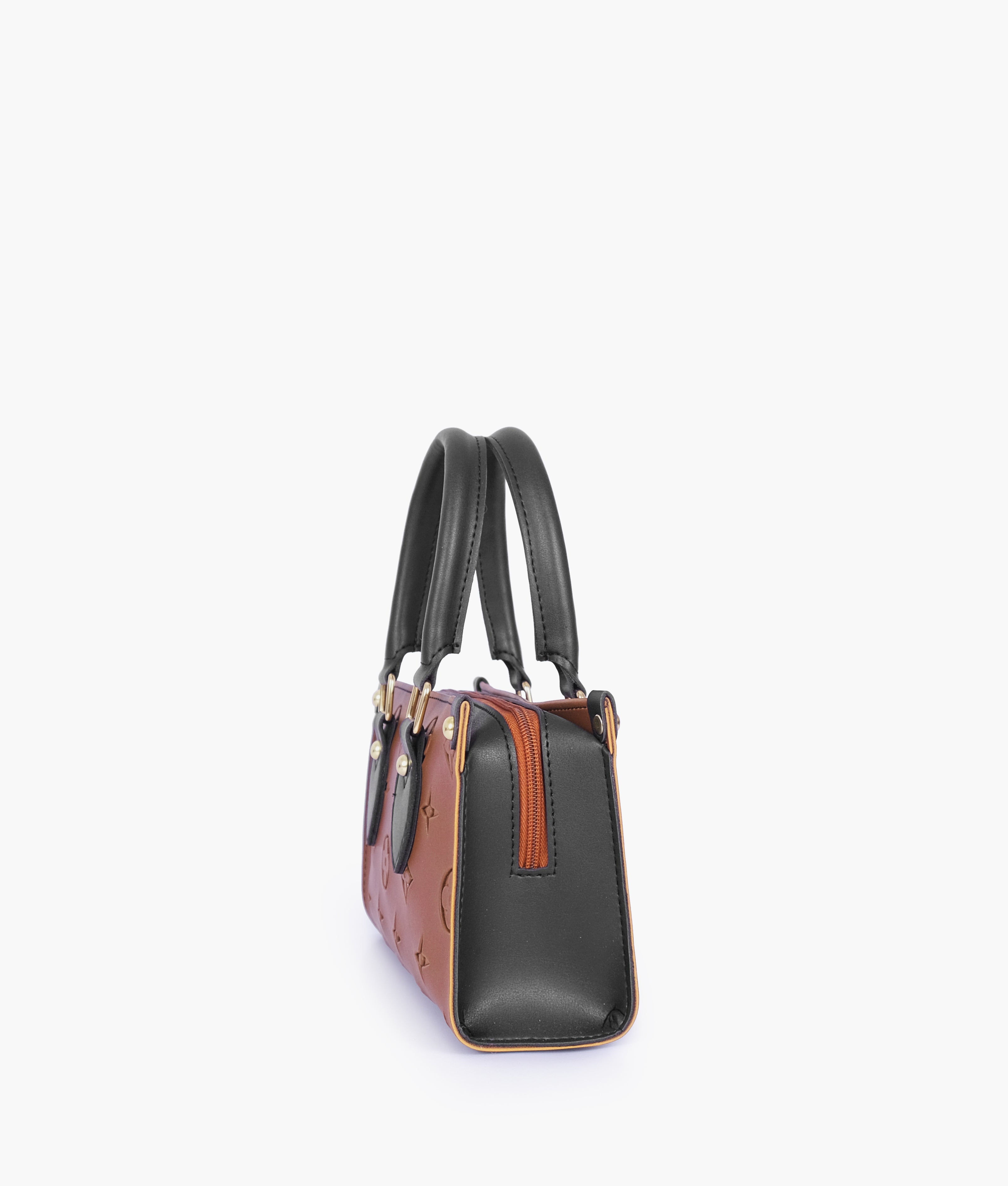 Brown and black on-the-go mini bag