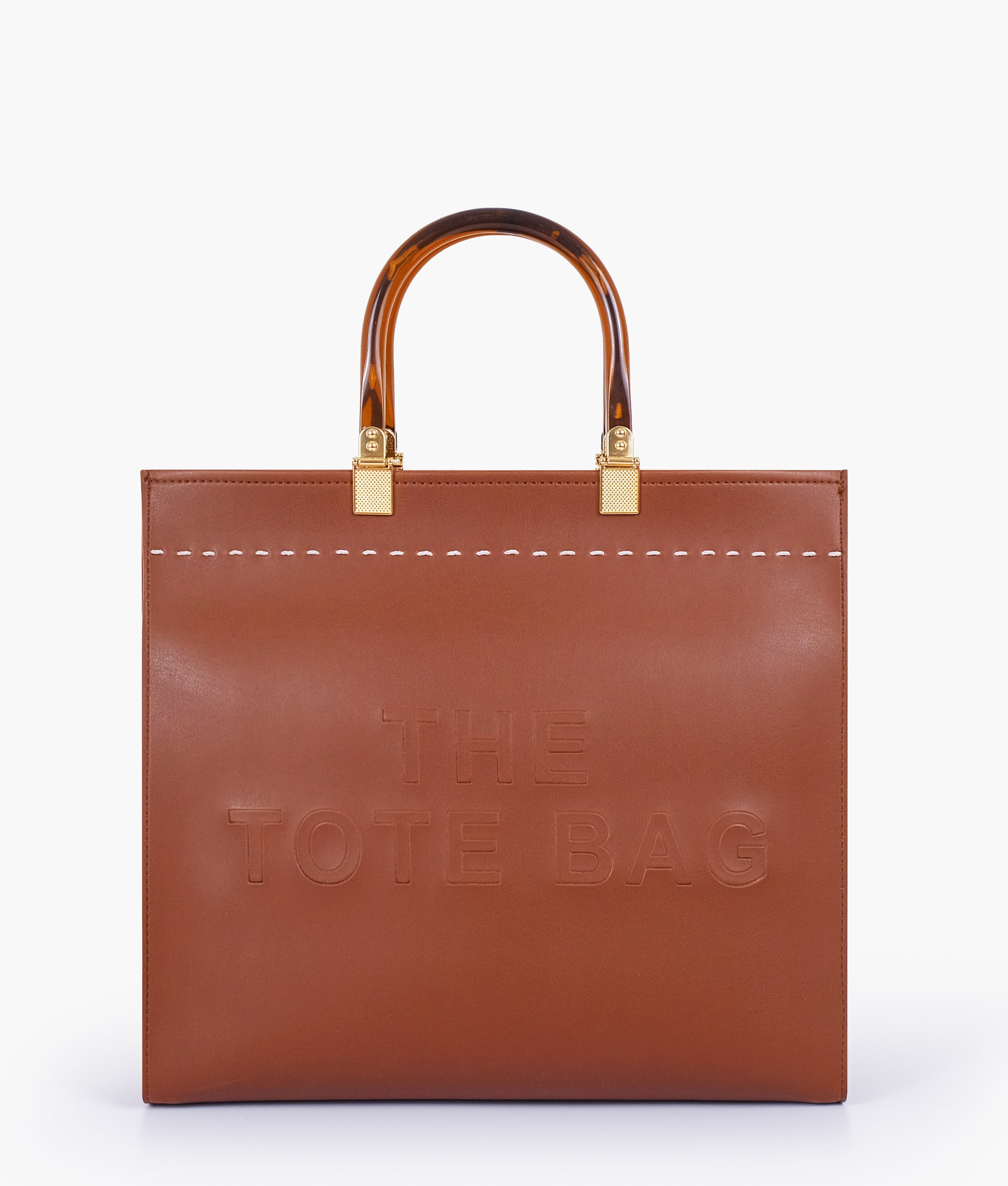 Brown signature tote bag