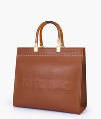 Brown signature tote bag