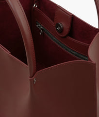 Burgundy tote bag