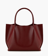 Burgundy tote bag