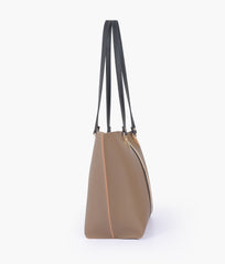 Coffee centre-stripe tote bag
