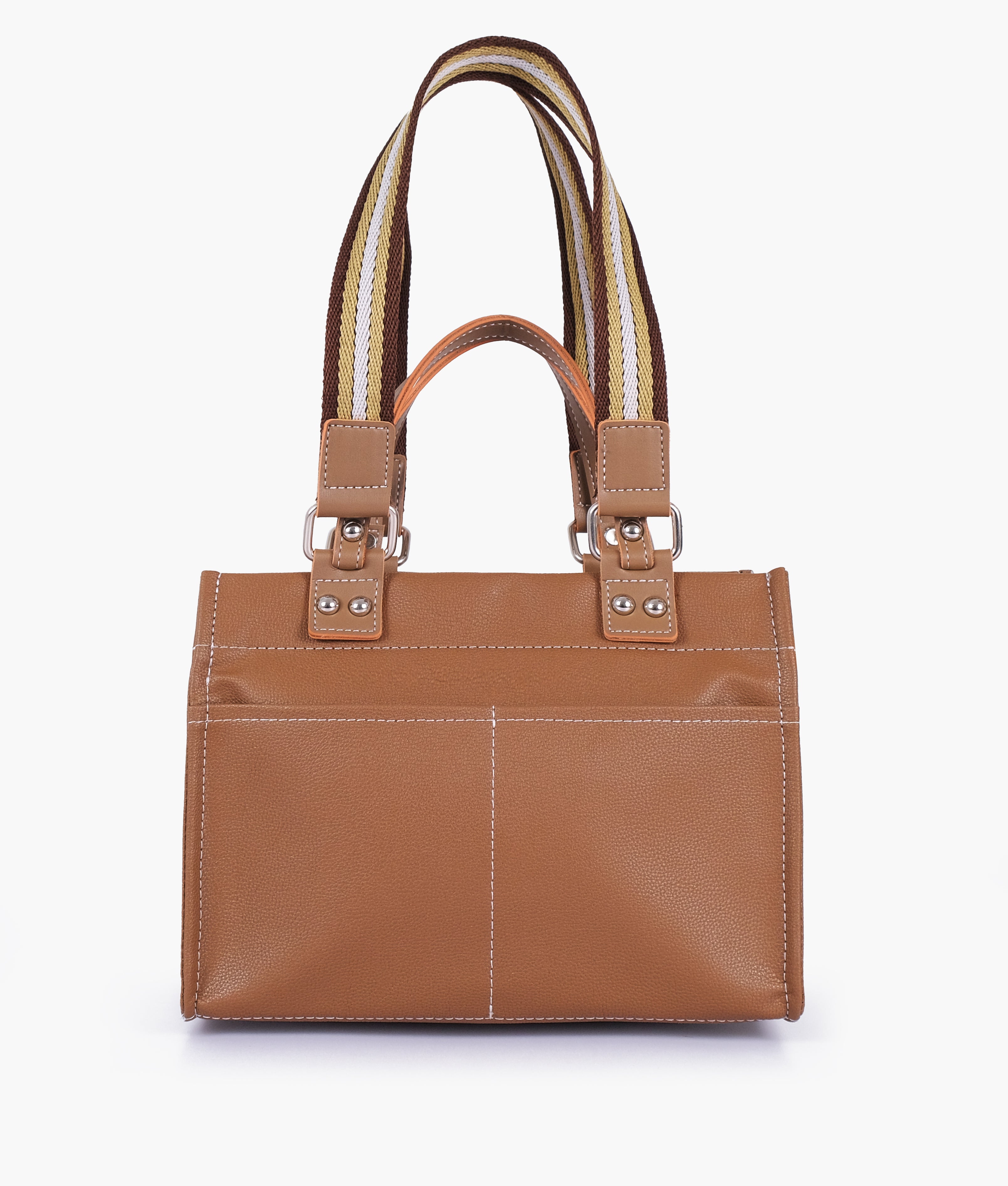 Coffee dual-pocket mini tote bag