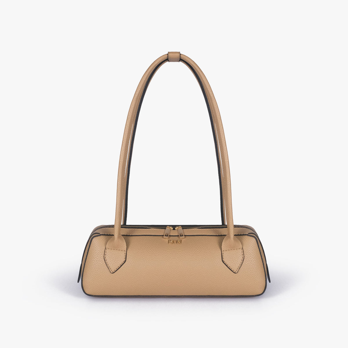Front view of coffee east-west baguette bag