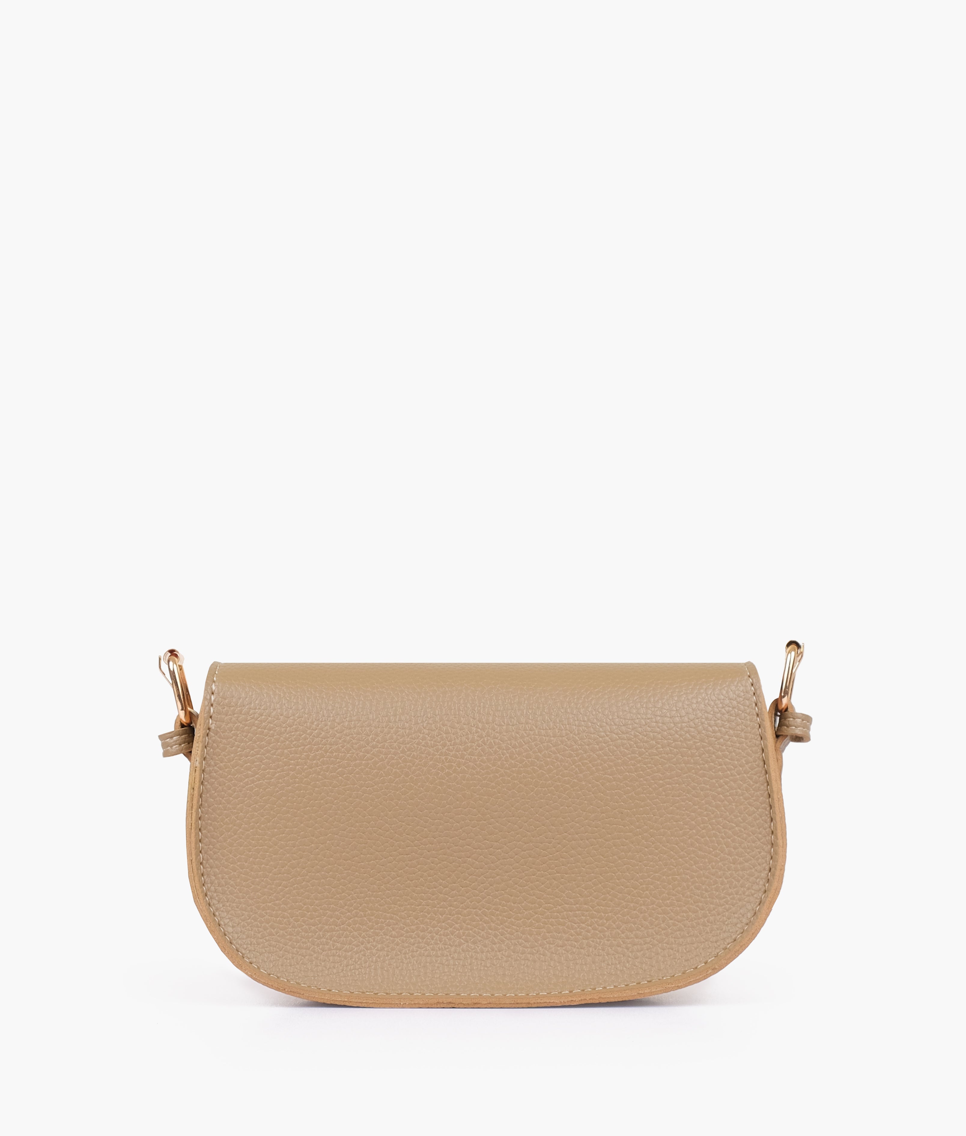 Coffee east-west shoulder bag