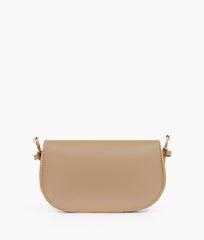 Coffee east-west shoulder bag