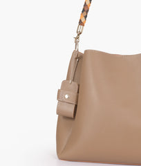 Coffee handbag with braided handle