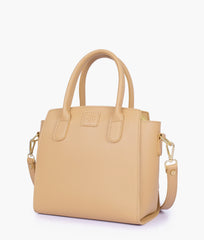 Coffee top-handle mini handbag