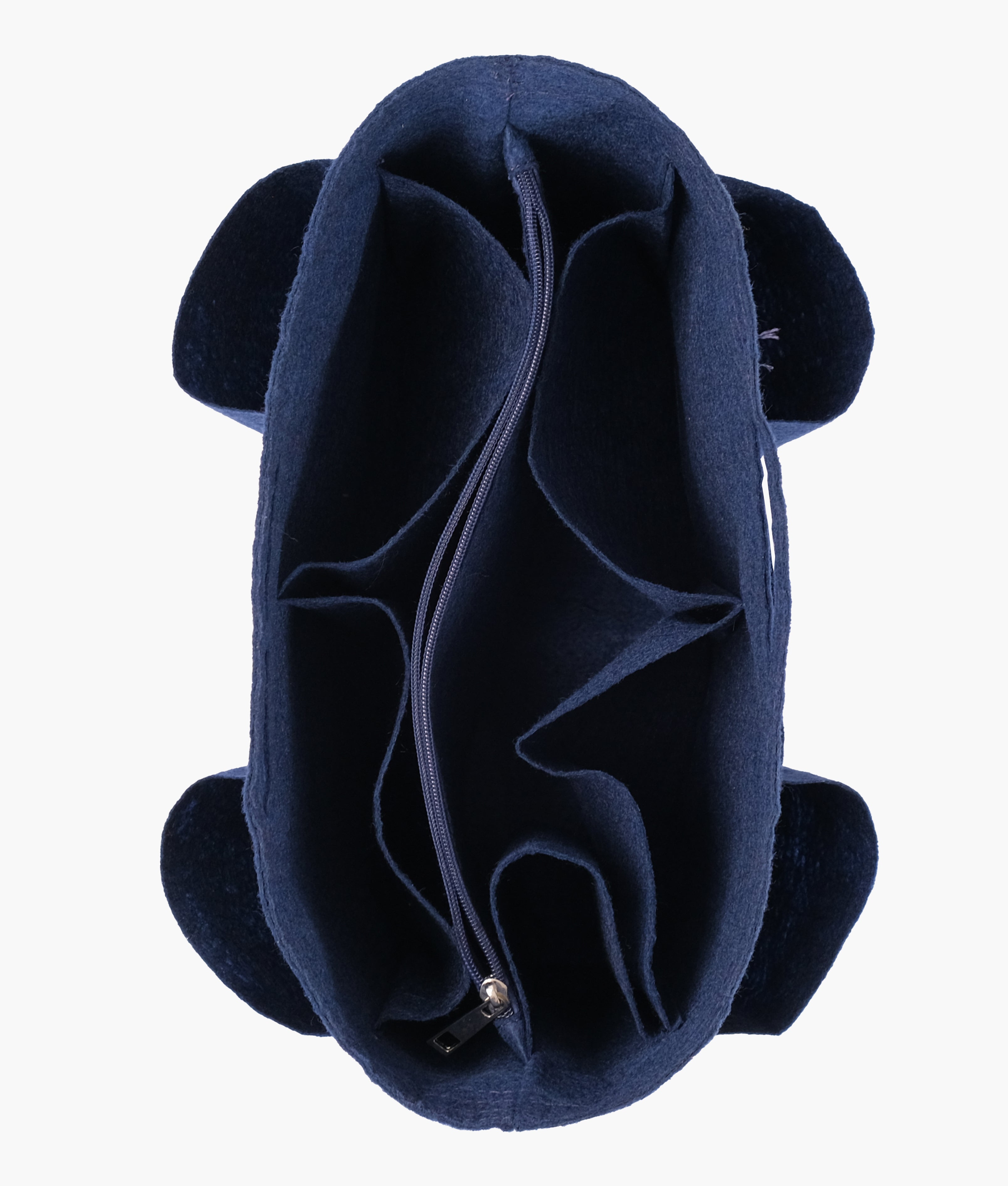 Blue felt organizer
