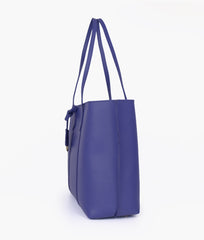 Dark blue luxe everyday tote