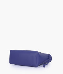 Dark blue minimalist tote