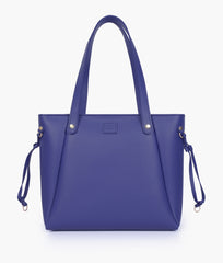 Dark blue minimalist tote