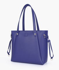 Dark blue minimalist tote