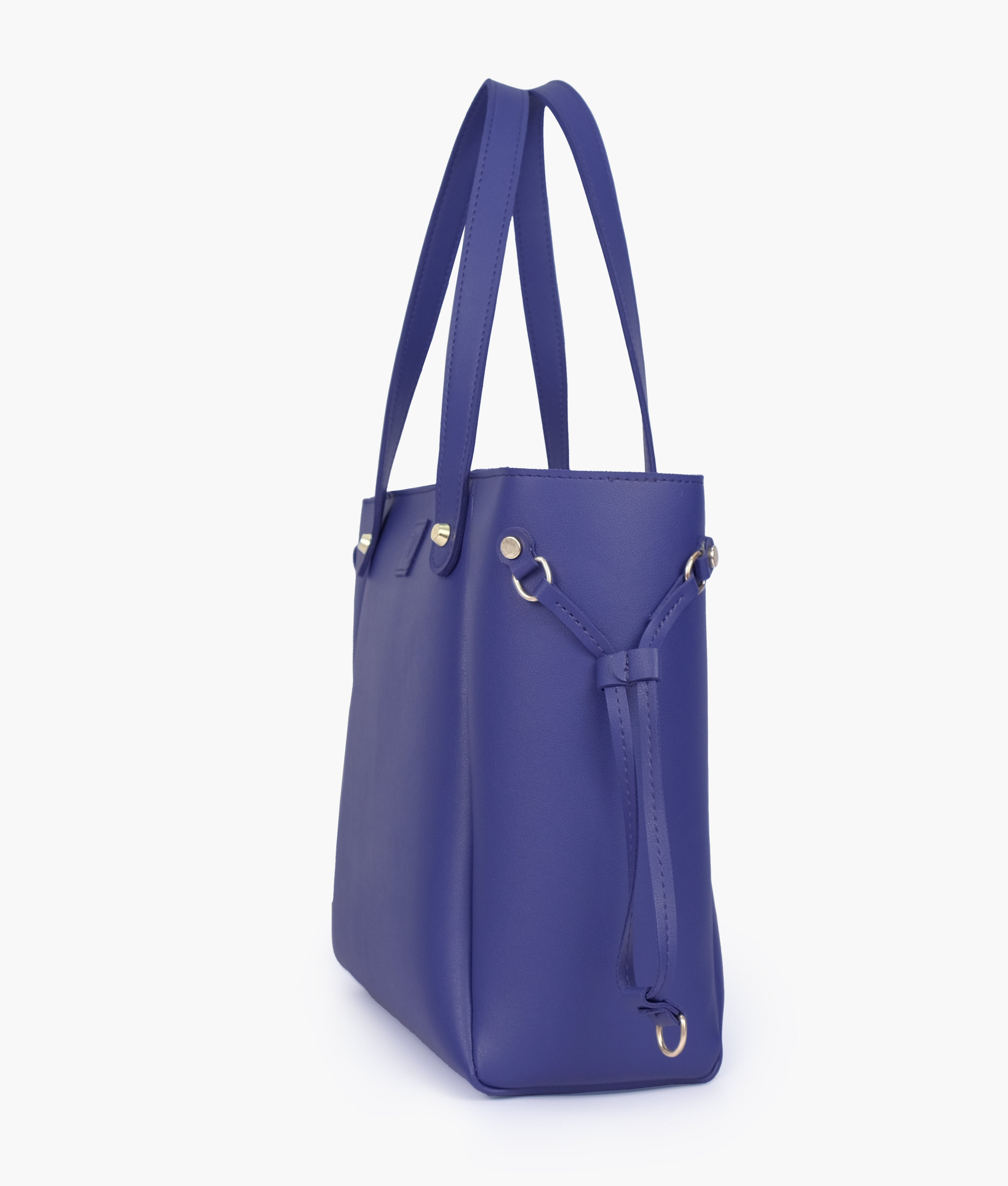 Dark blue minimalist tote