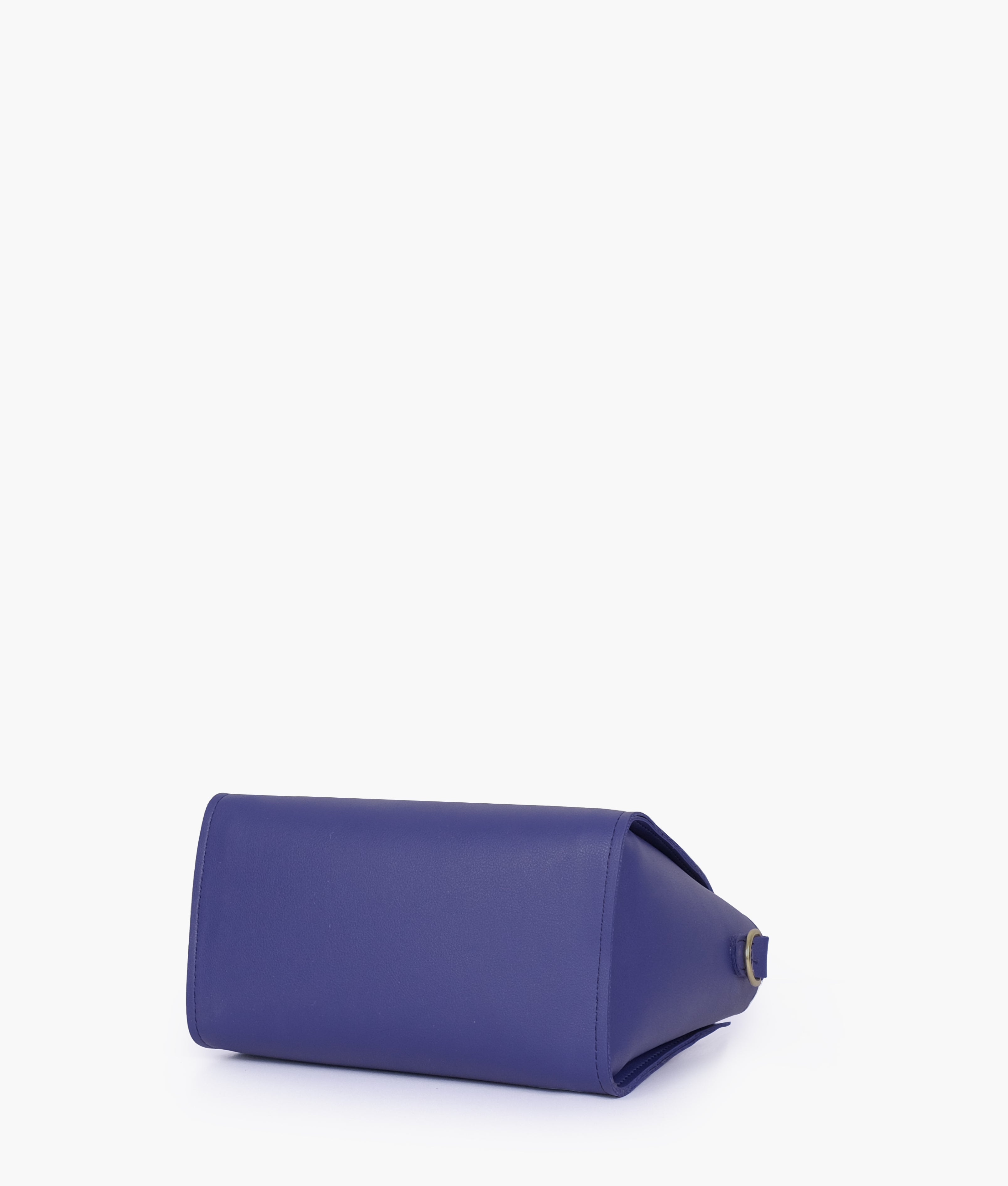 Dark blue top-handle mini handbag