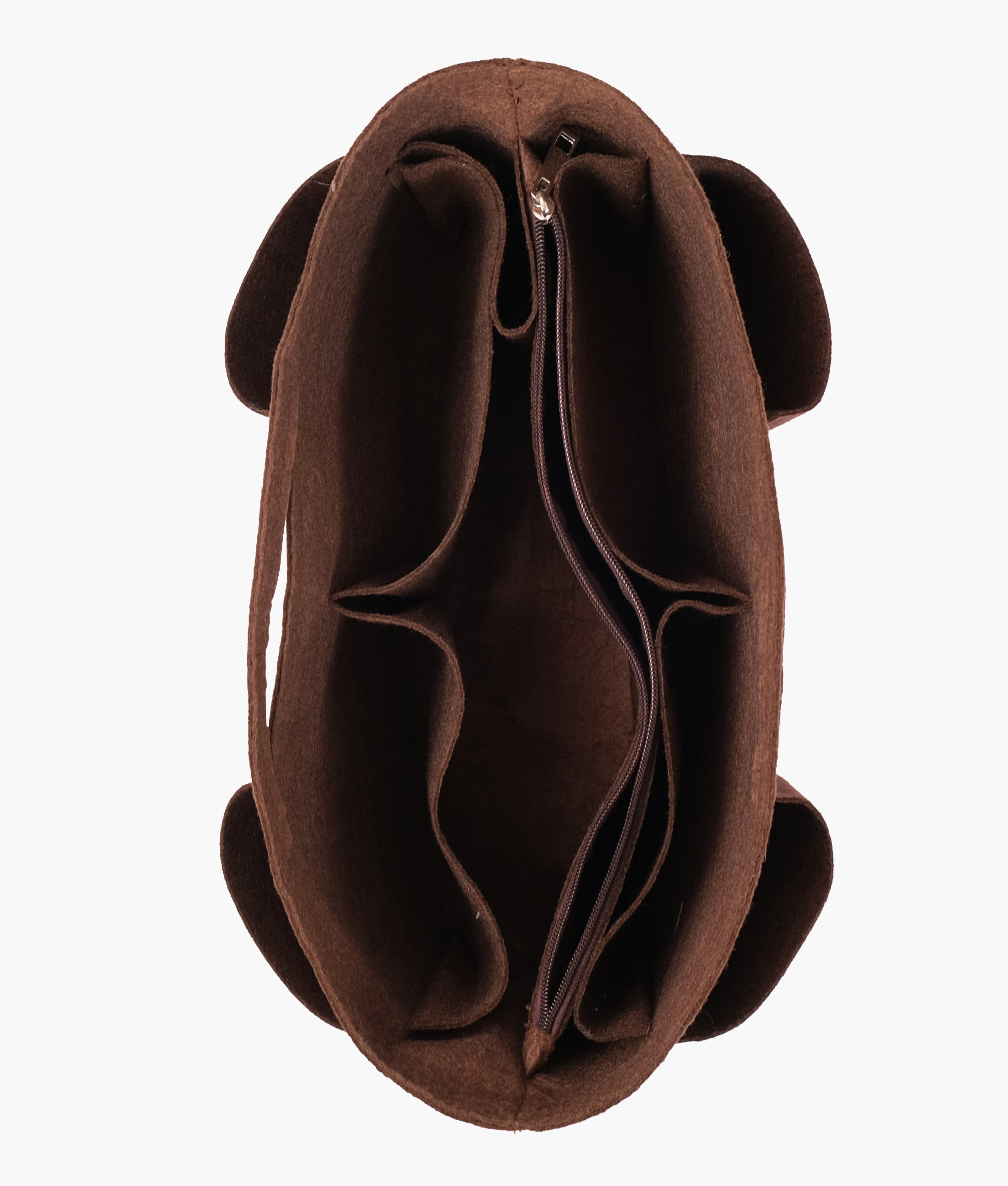 Dark brown felt organizer