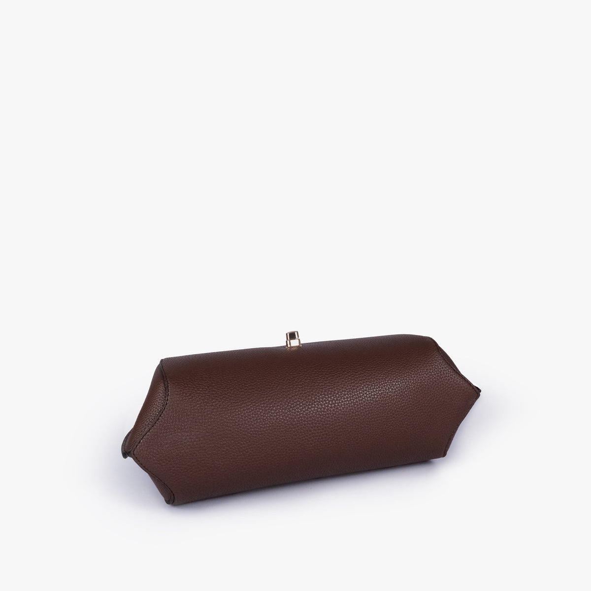 Base of Dark brown pebble baguette bag