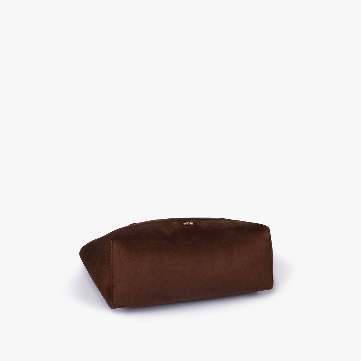 Base of Dark brown suede Arc tote bag