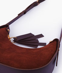 【Raucohouse】Crescent suede hobo bag Amazon.com: Suede Hobo Bags for Women Suede Shoulder Tote