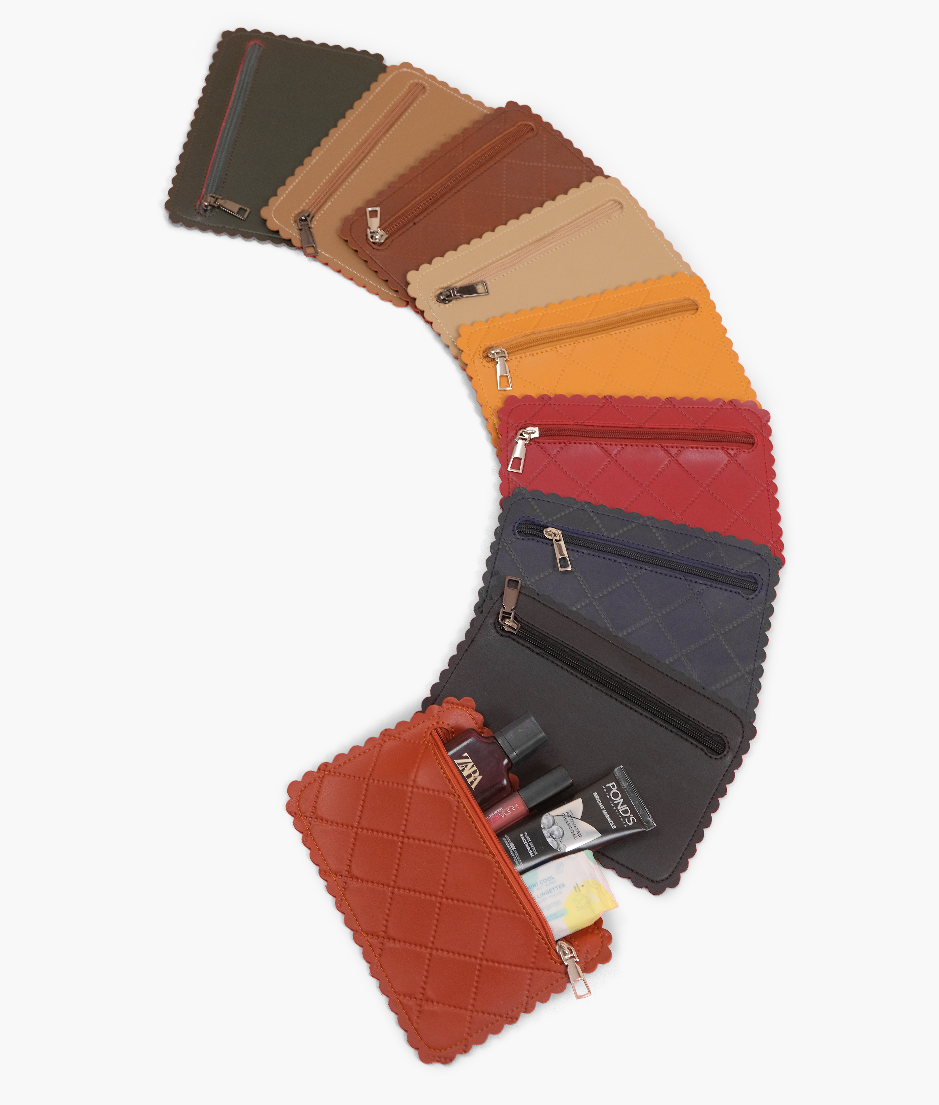 Assorted zipper pouch