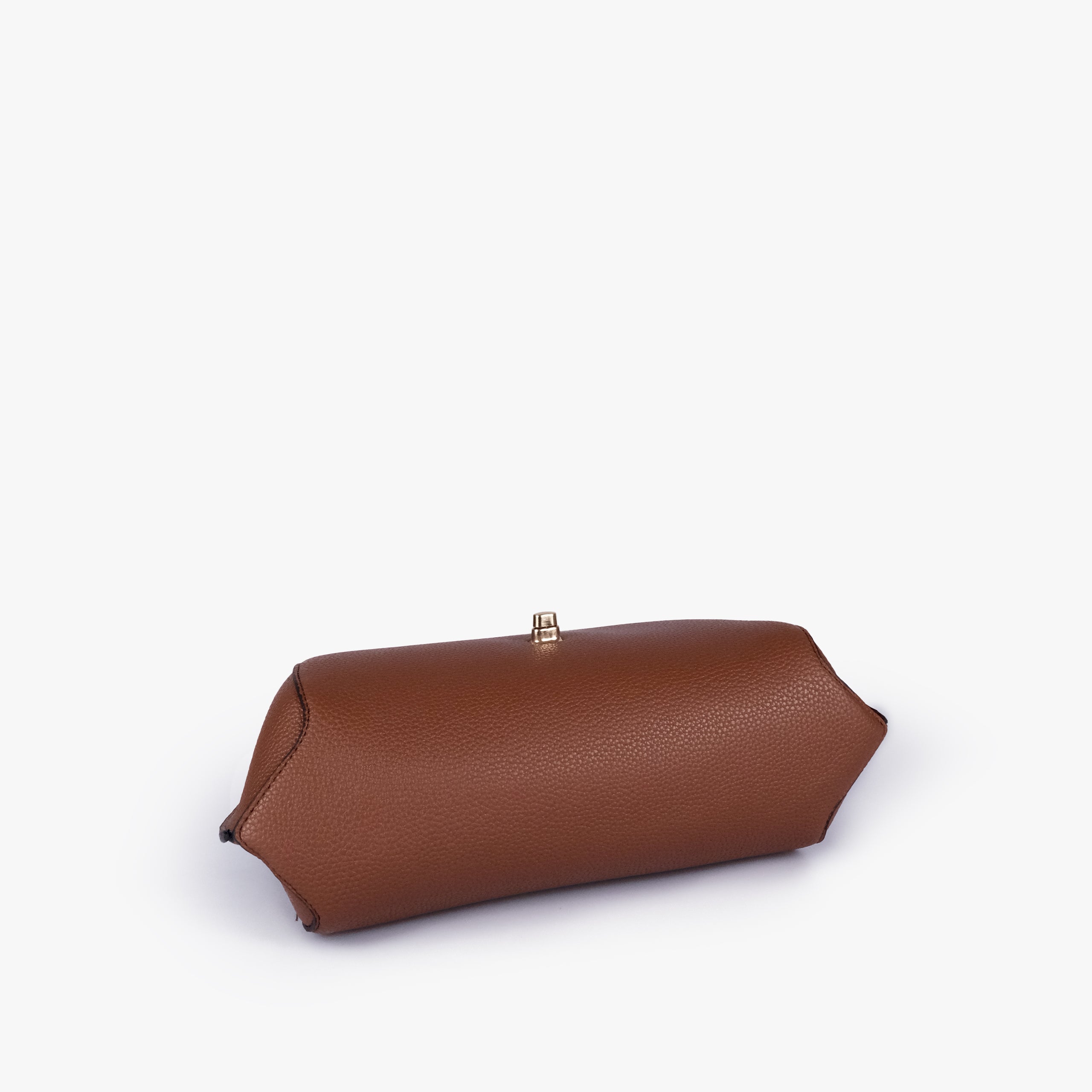 Base of Brown pebble baguette bag