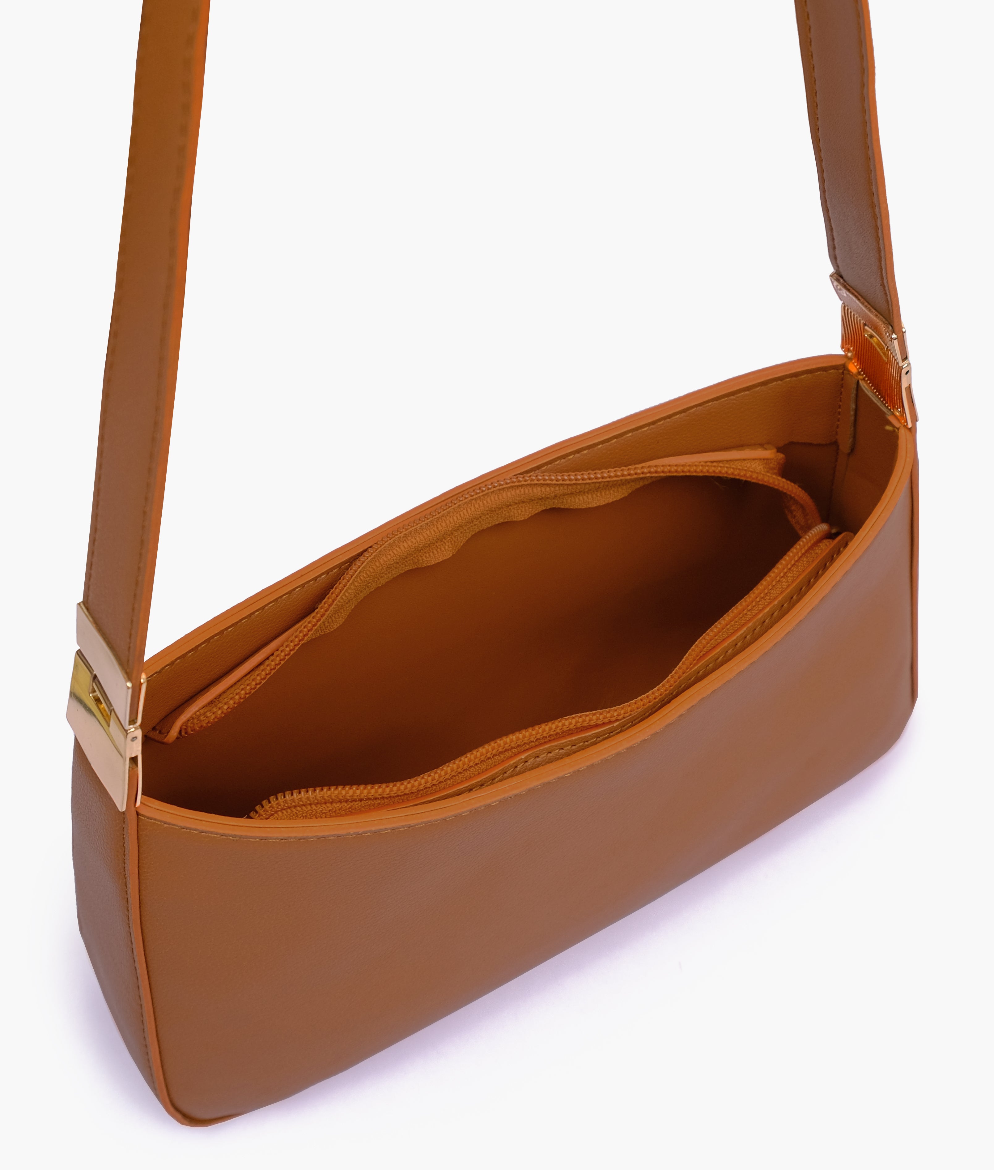 Tan small shoulder bag