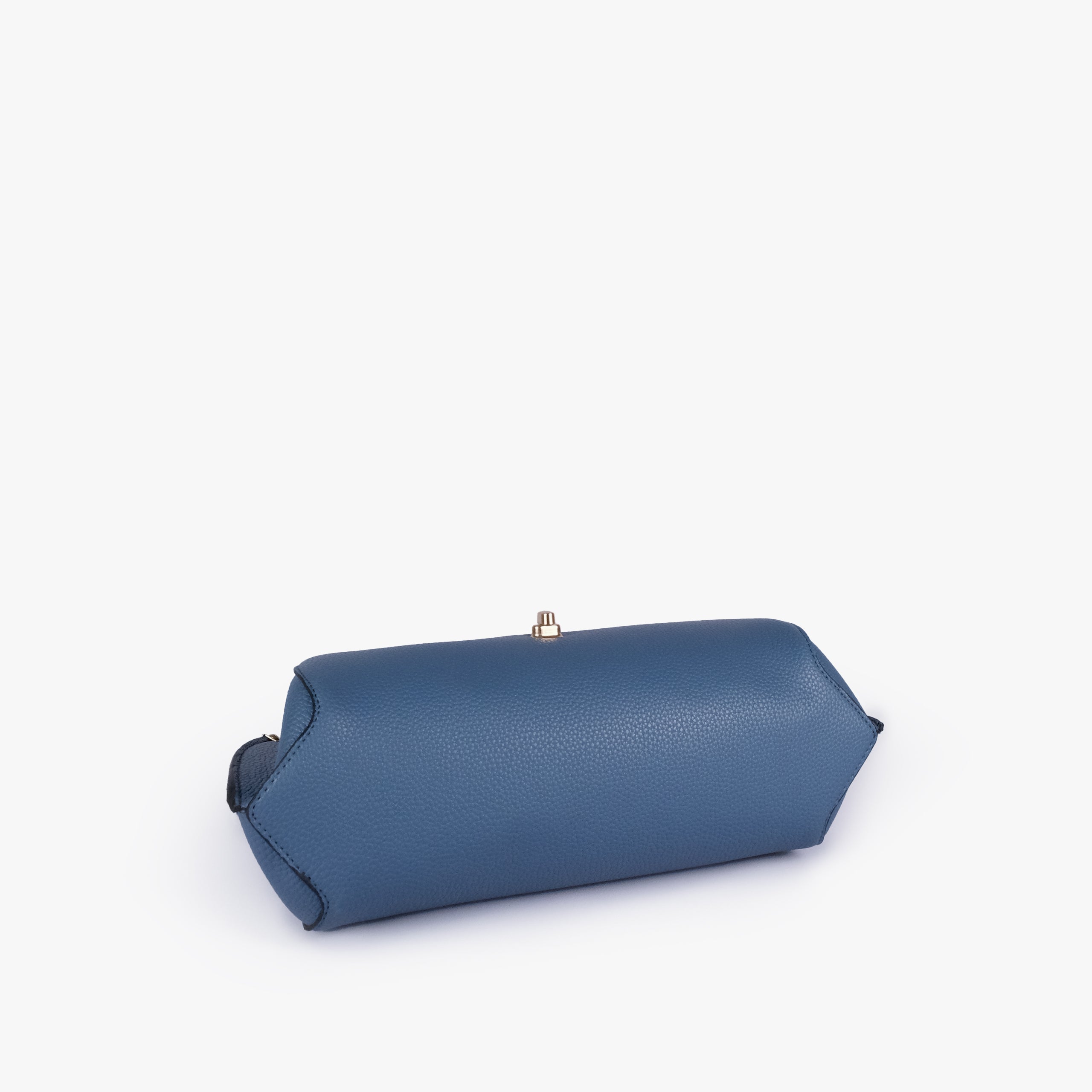 Base of Blue pebble baguette bag