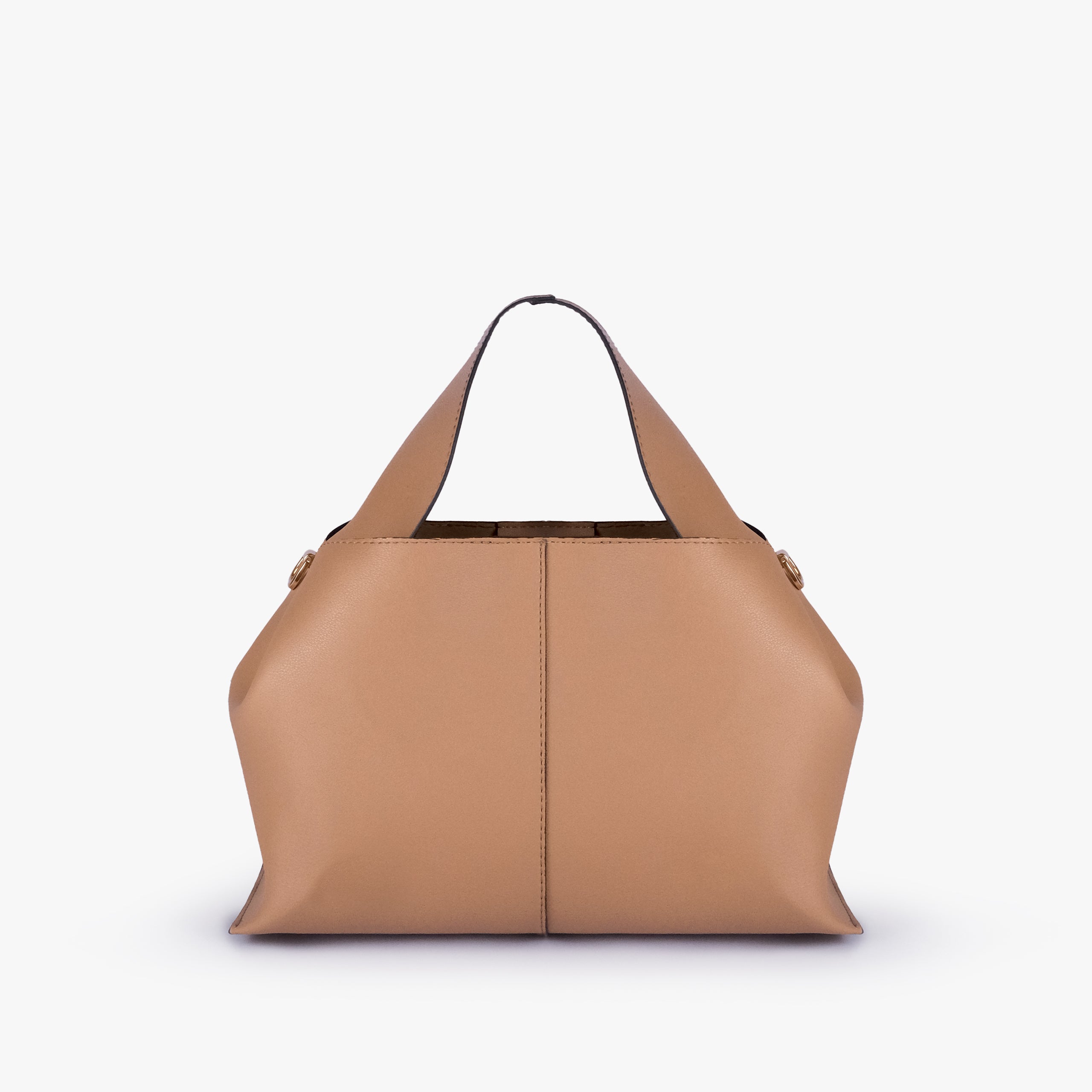 Back view of Coffee draped mini tote