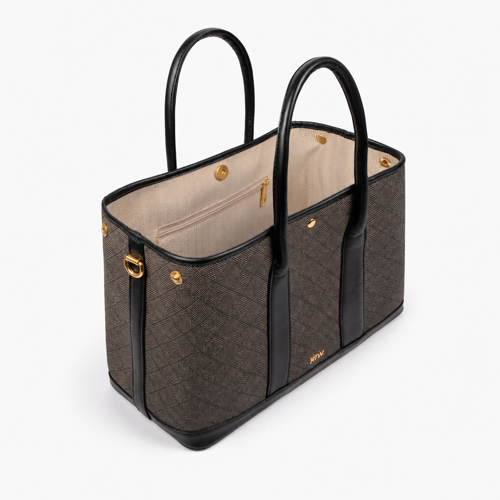 Charcoal cane tote