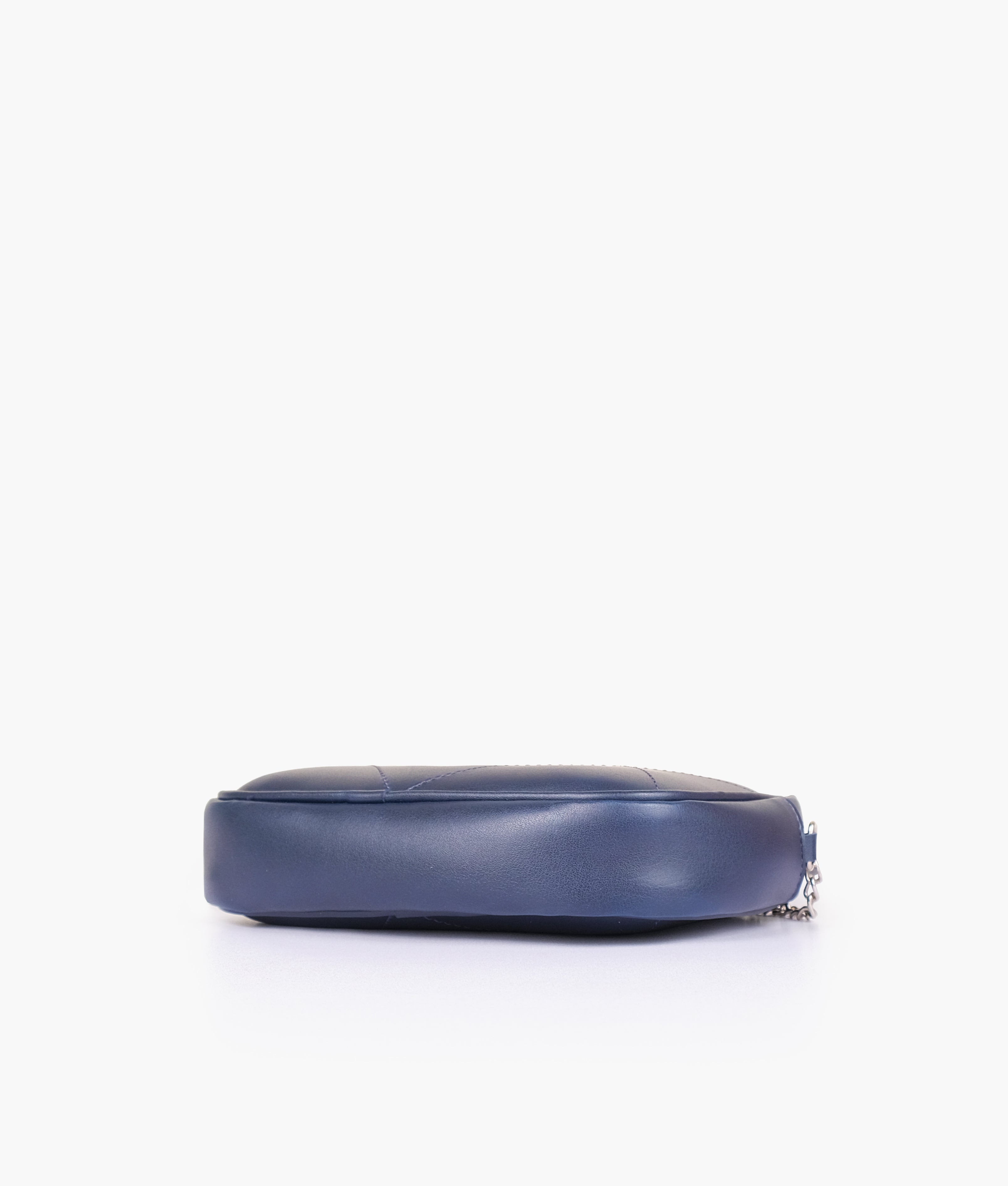 Blue mini quilted crossbody bag