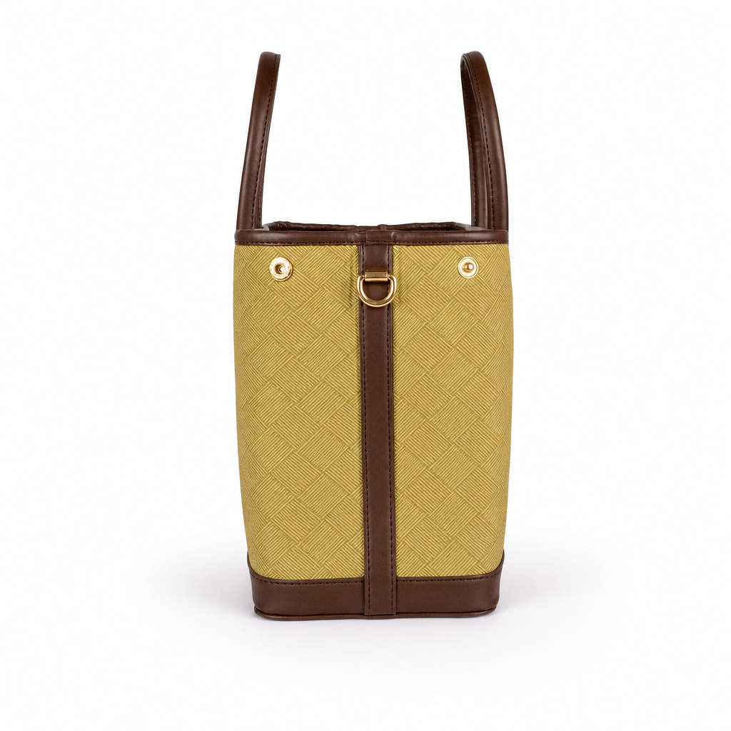Olive cane tote