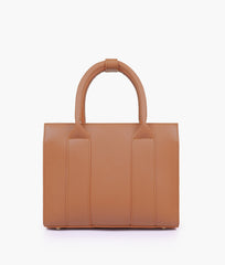 The tan mini tote bag