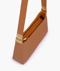 Tan small shoulder bag