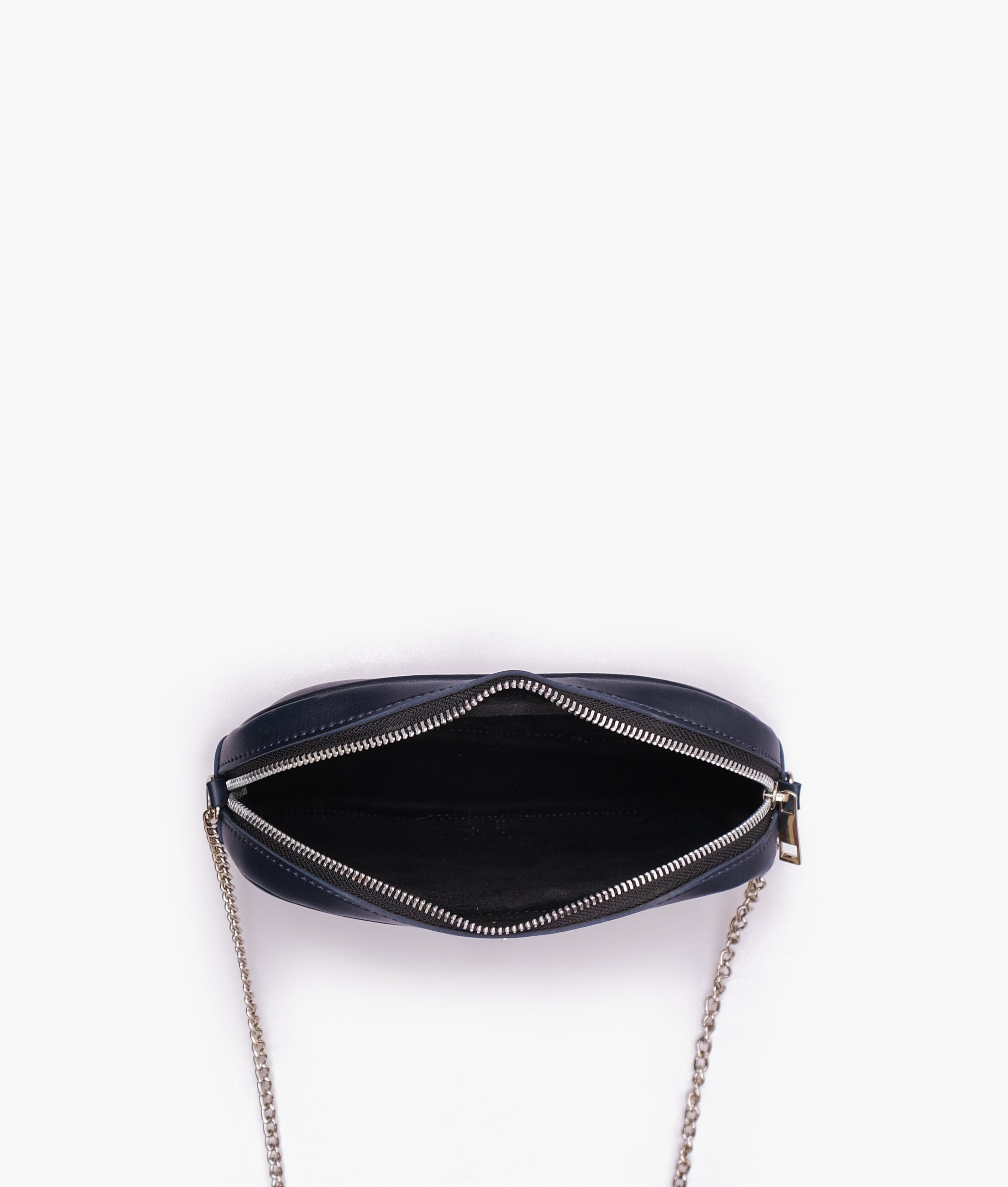 Blue mini quilted crossbody bag