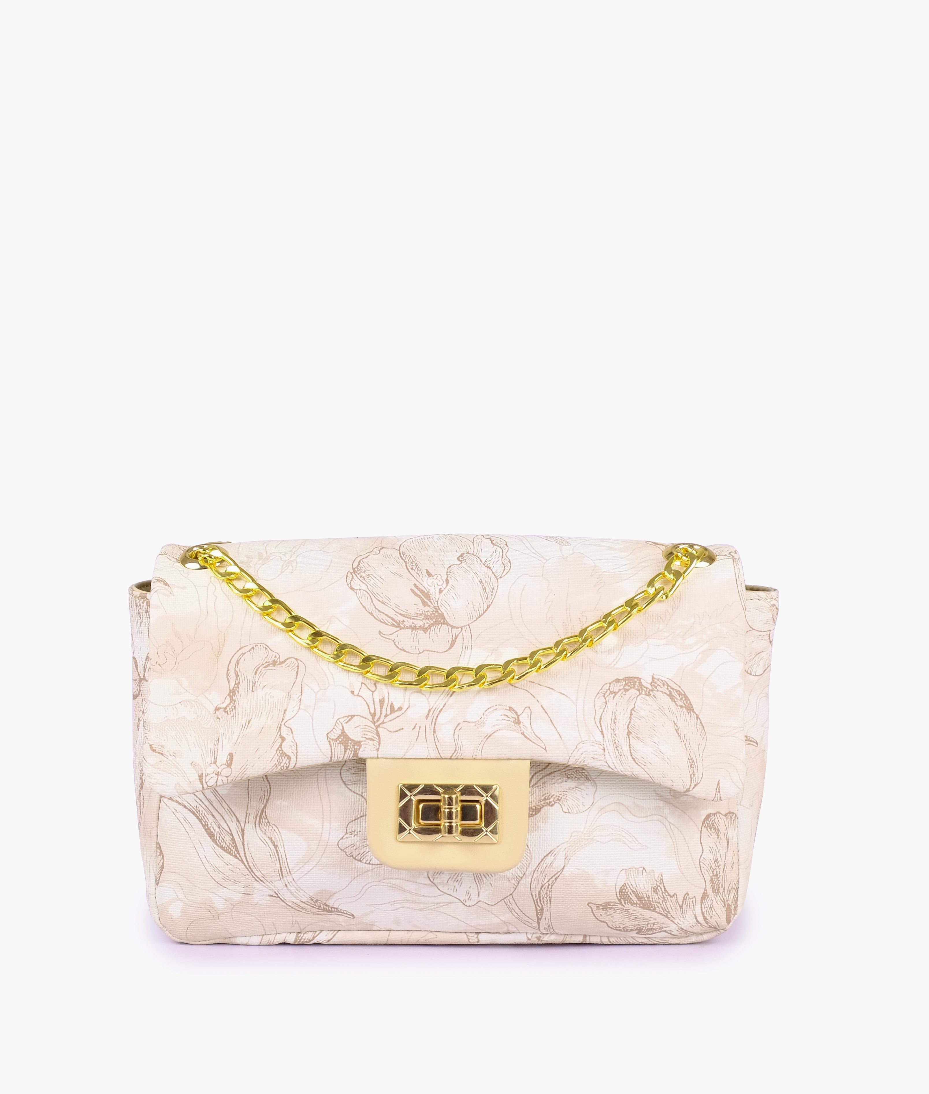 Off-white printed mini bag with chain