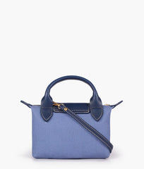 Blue denim mini cross-body bag