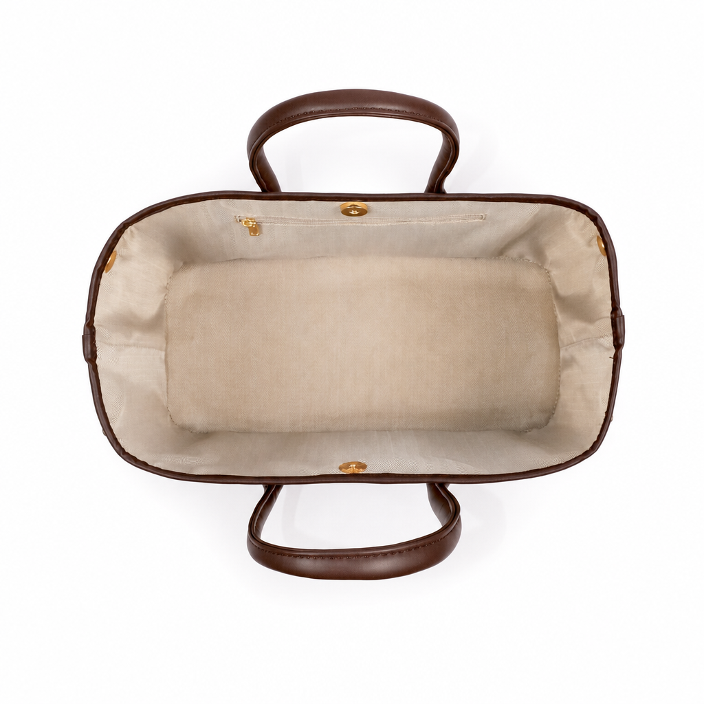 Tan cane tote