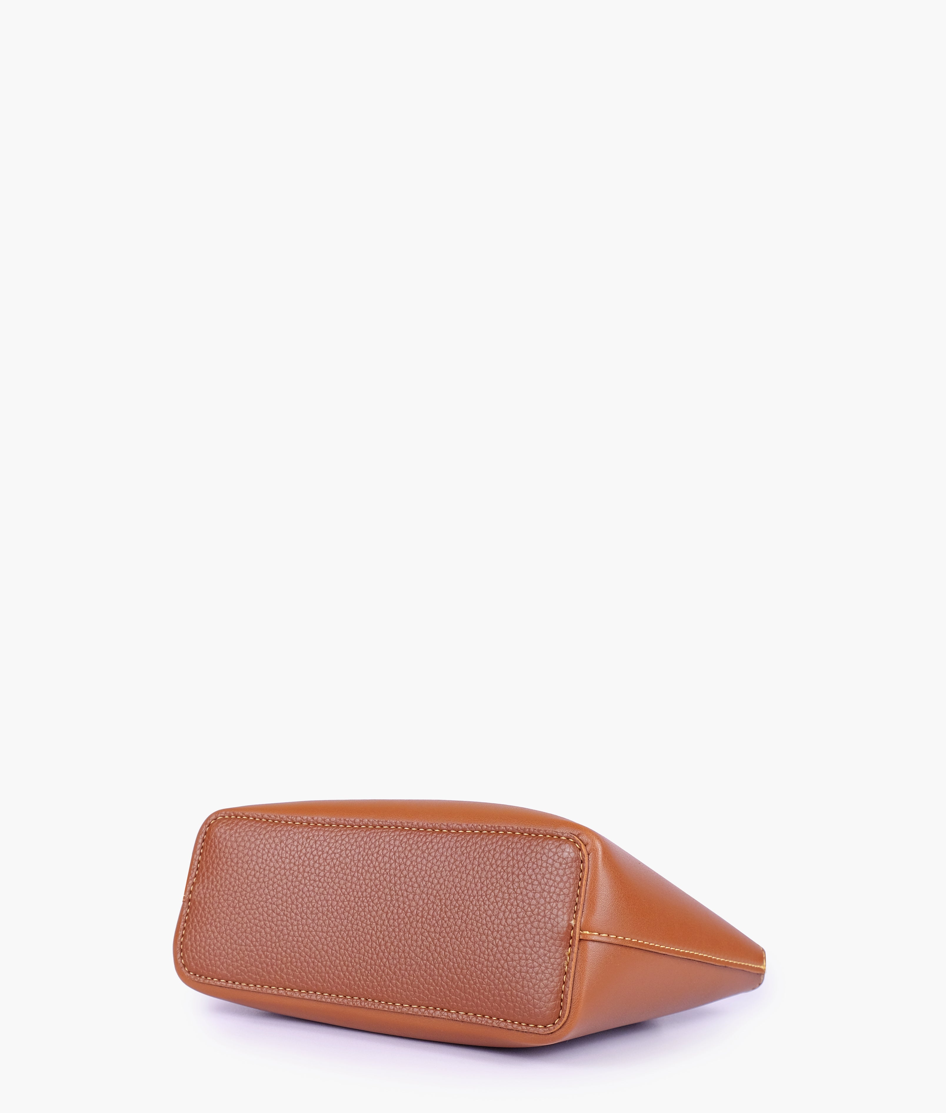 Horse brown mini top-handle tote bag