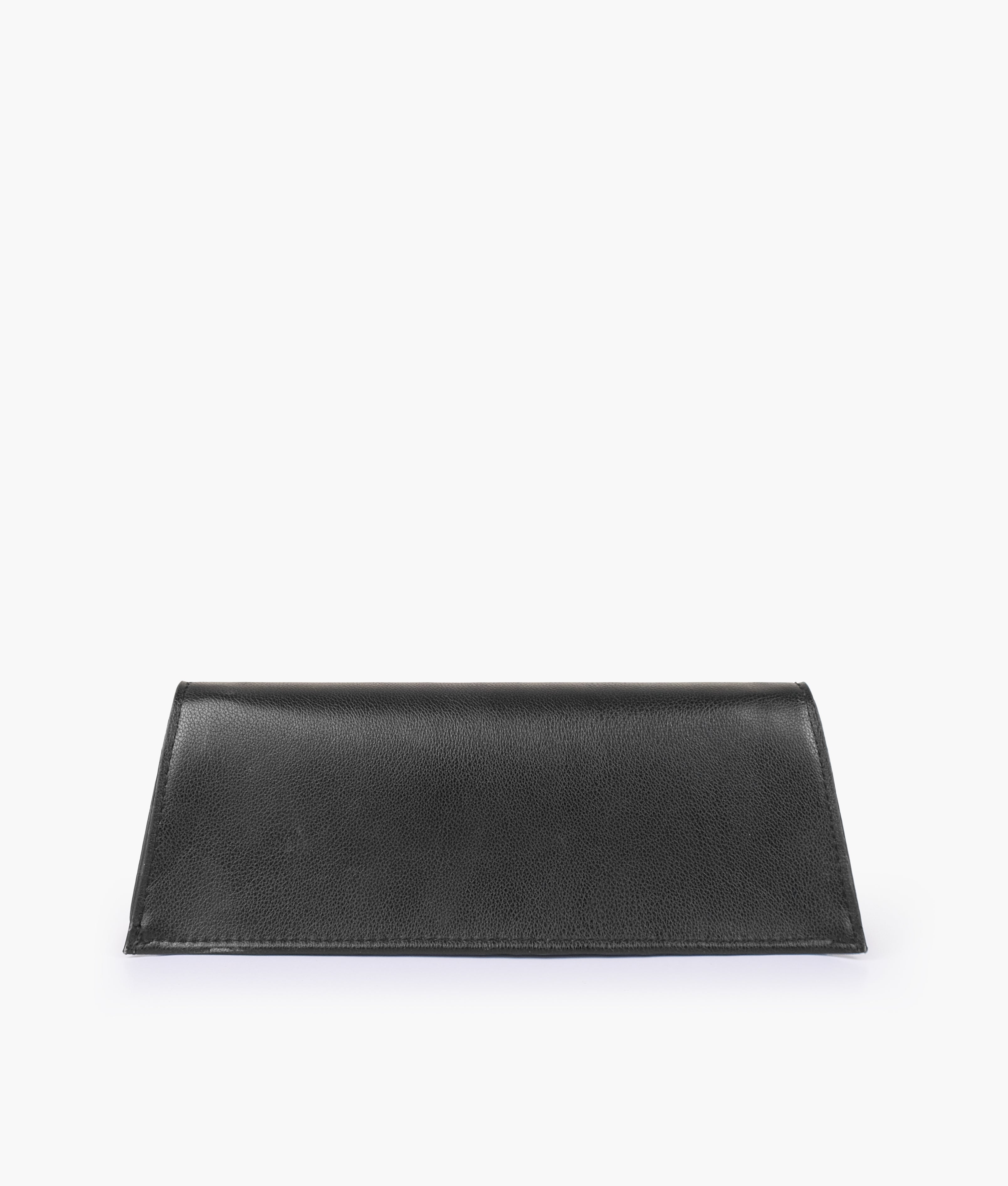 Black elongated clutch bag