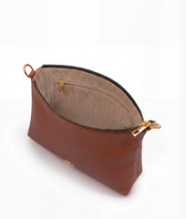 Brown everyday cross-body bag
