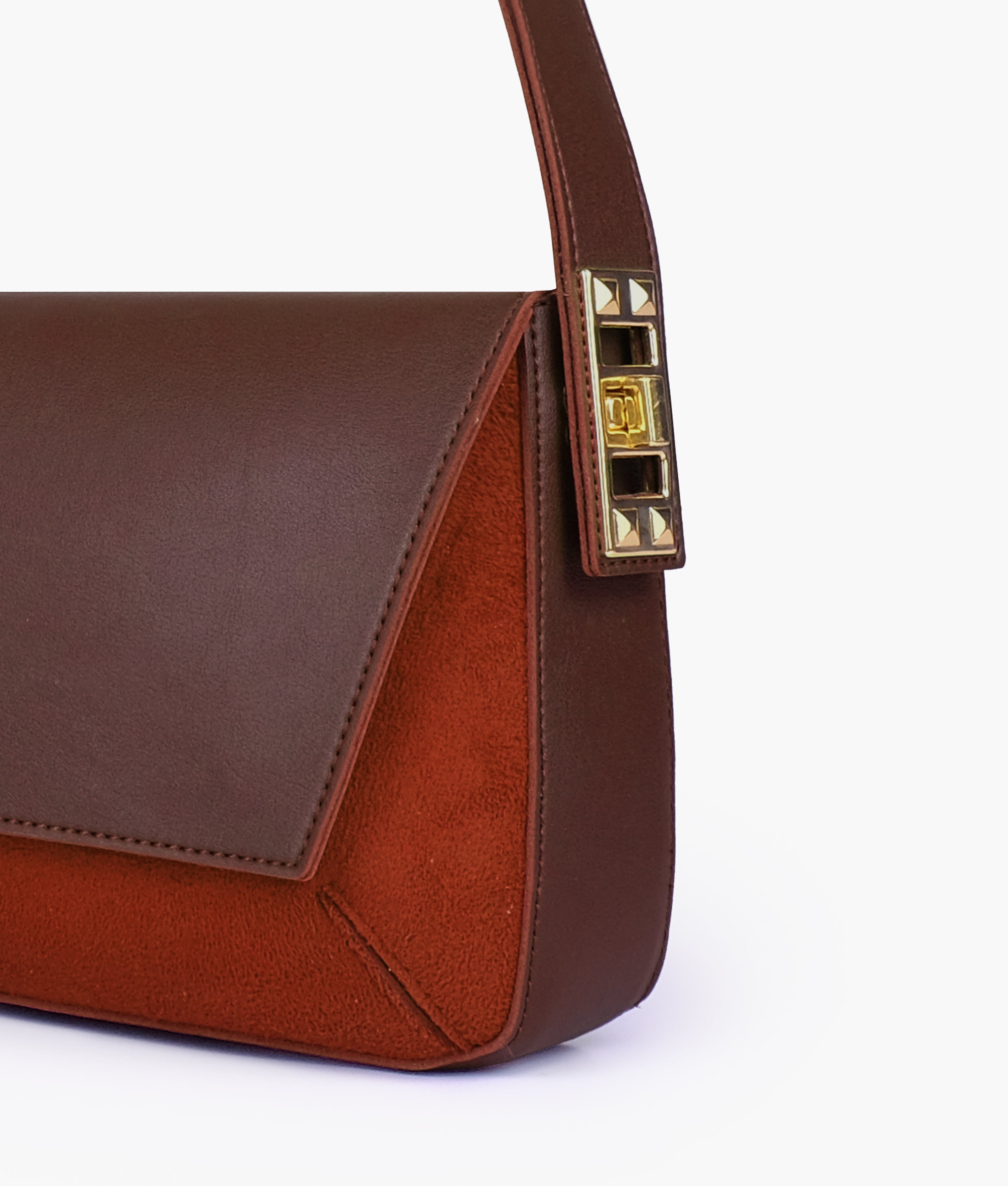 Dark Brown mini flap bag