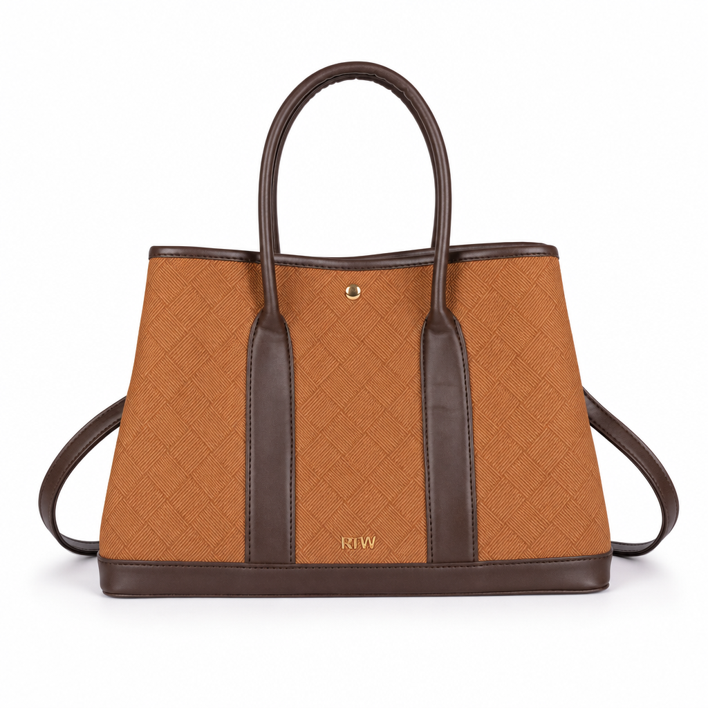 Tan cane tote