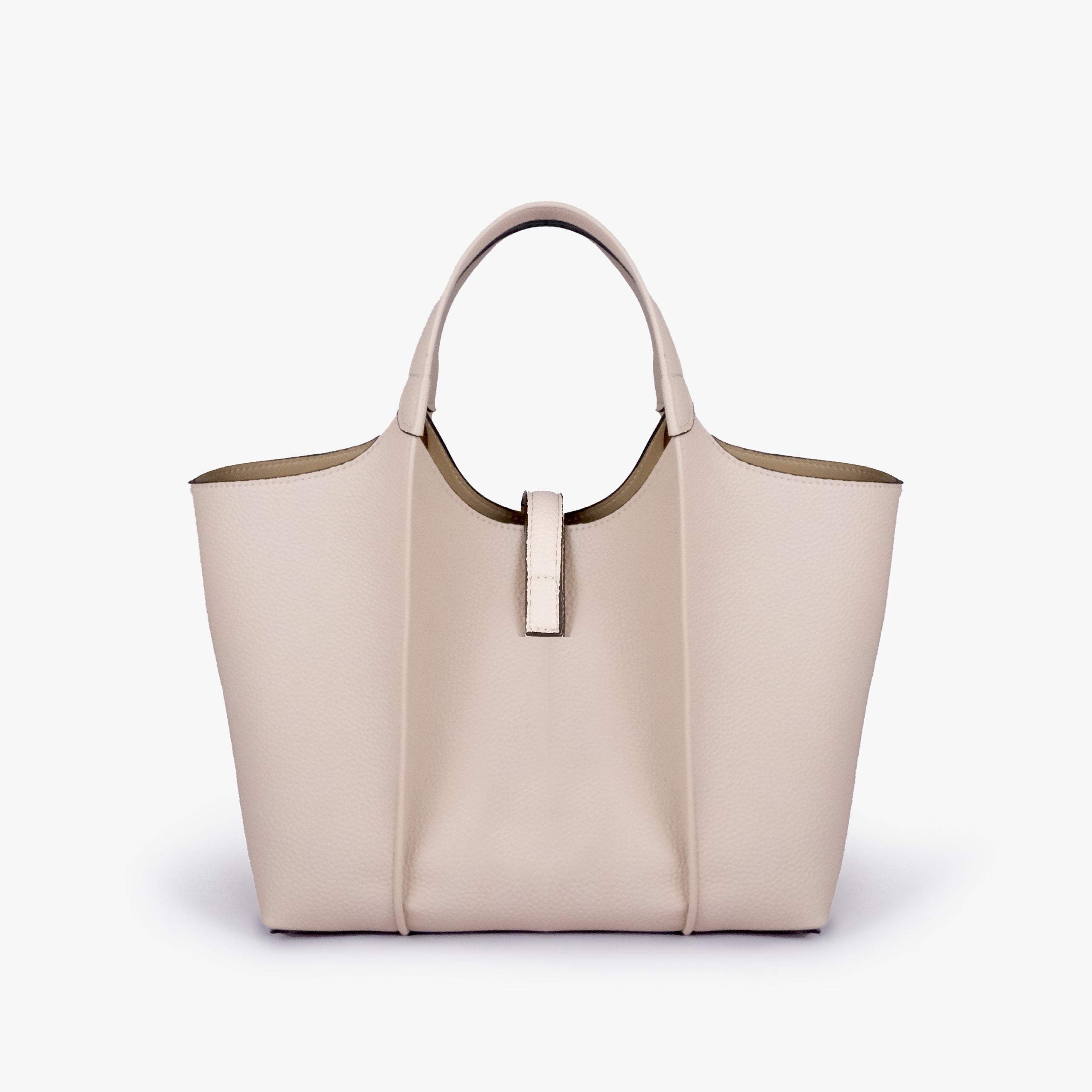Back view of Off-white scoop mini tote bag