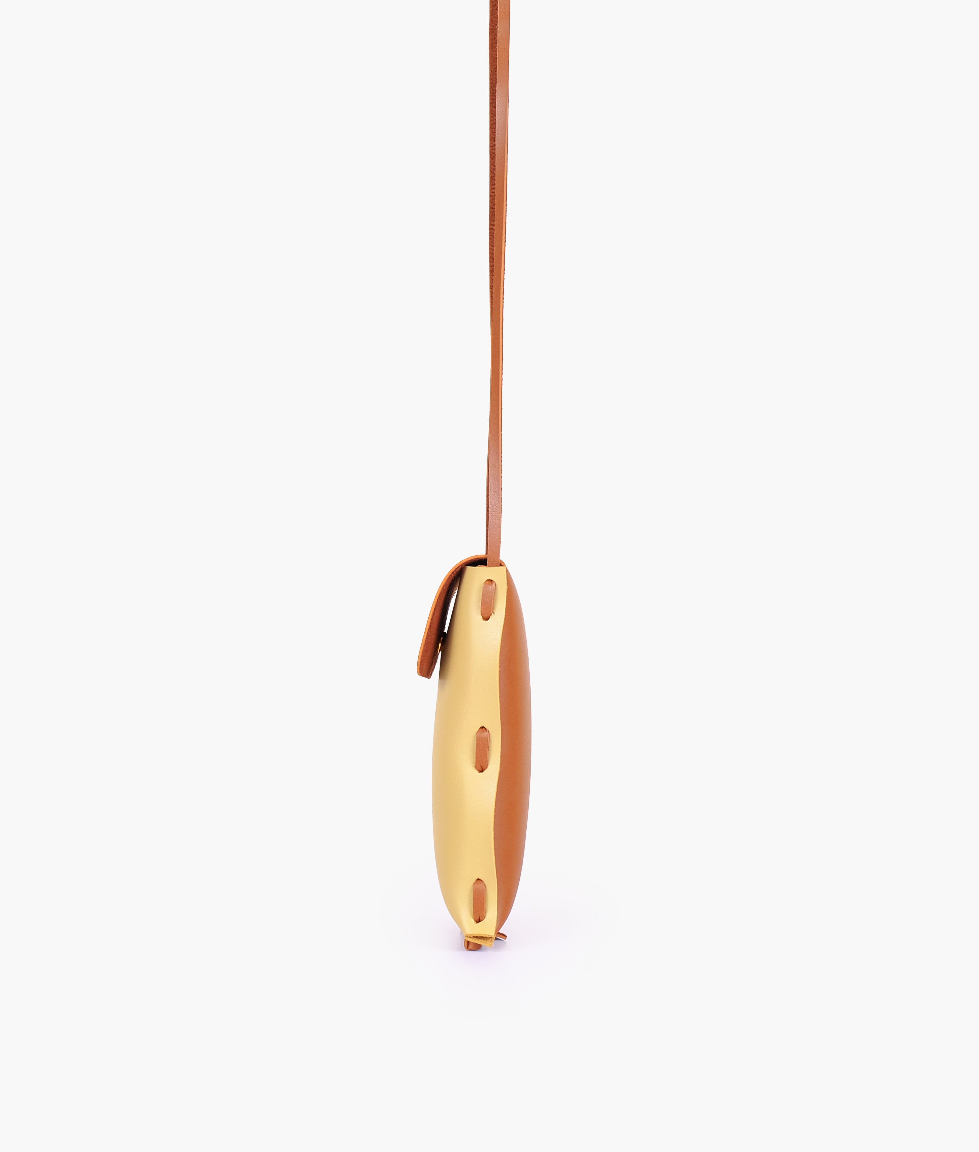 Off-white and brown mobile pouch