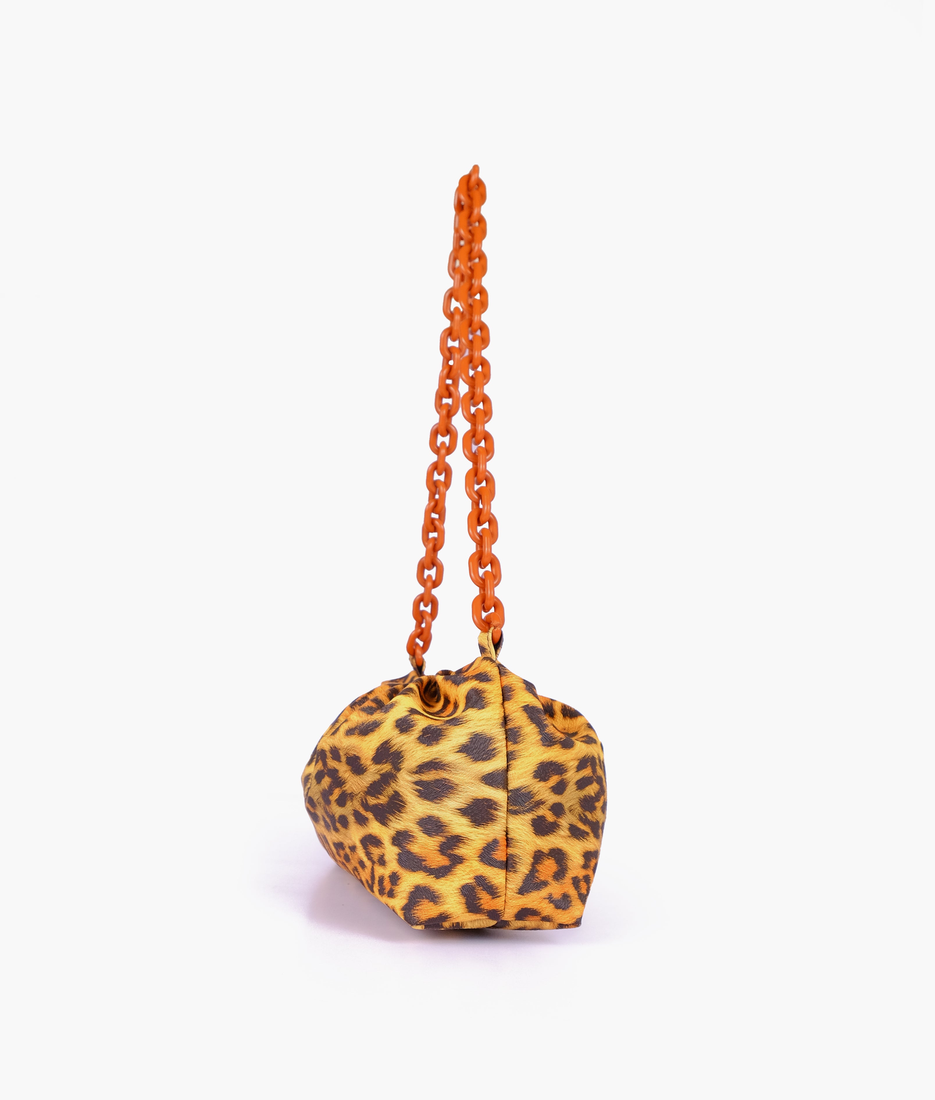 Mustard leopard print cloud bag