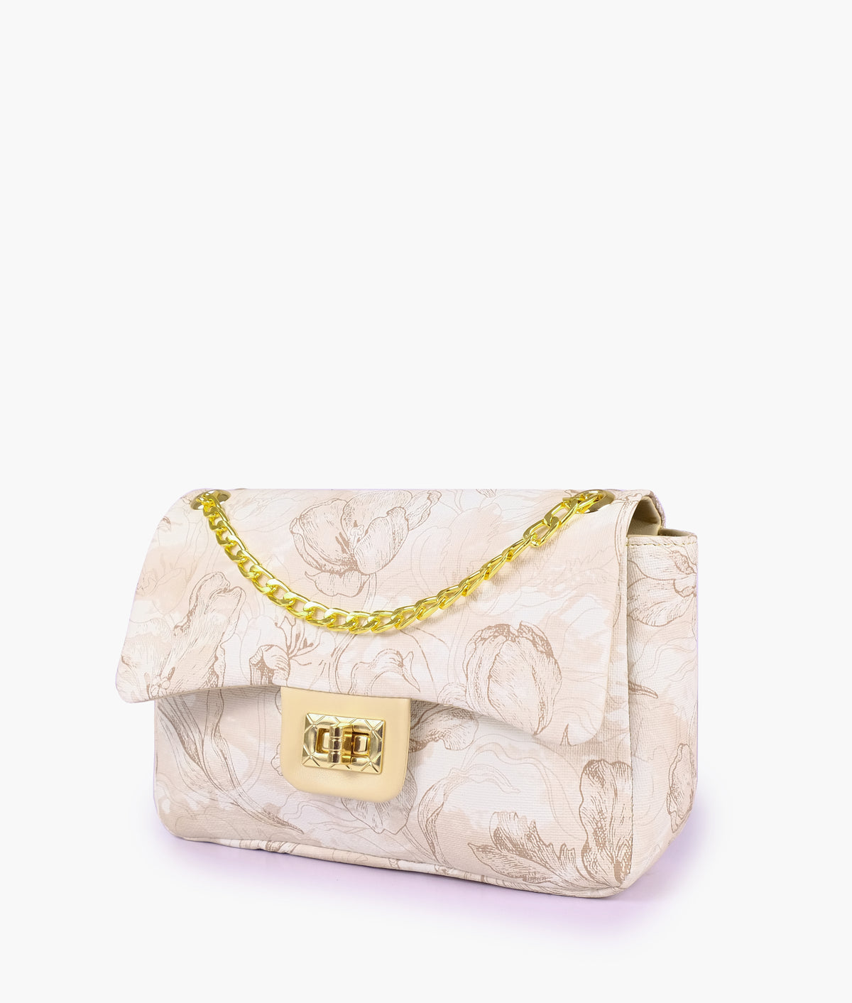Off-white printed mini bag with chain