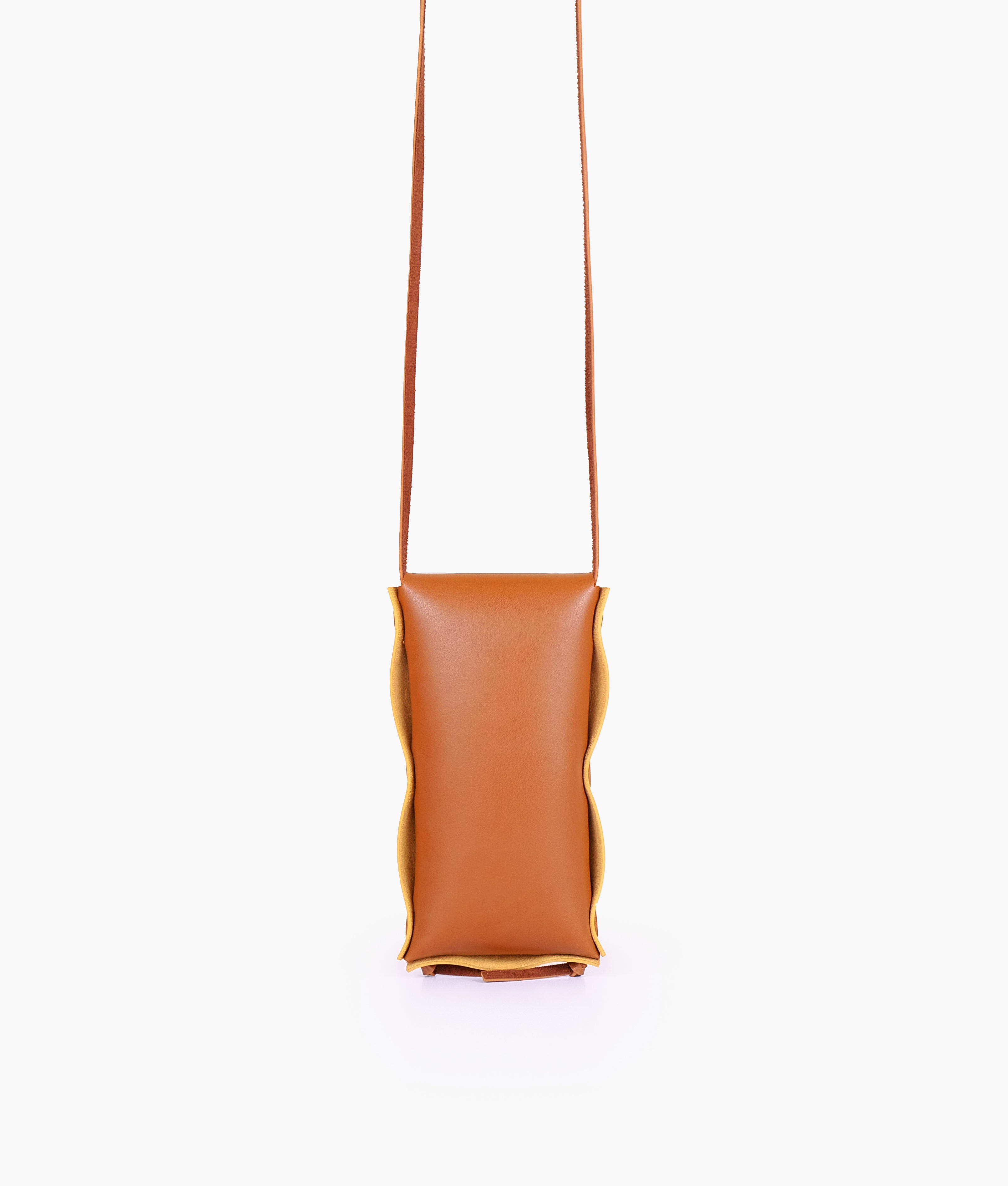 Off-white and brown mobile pouch