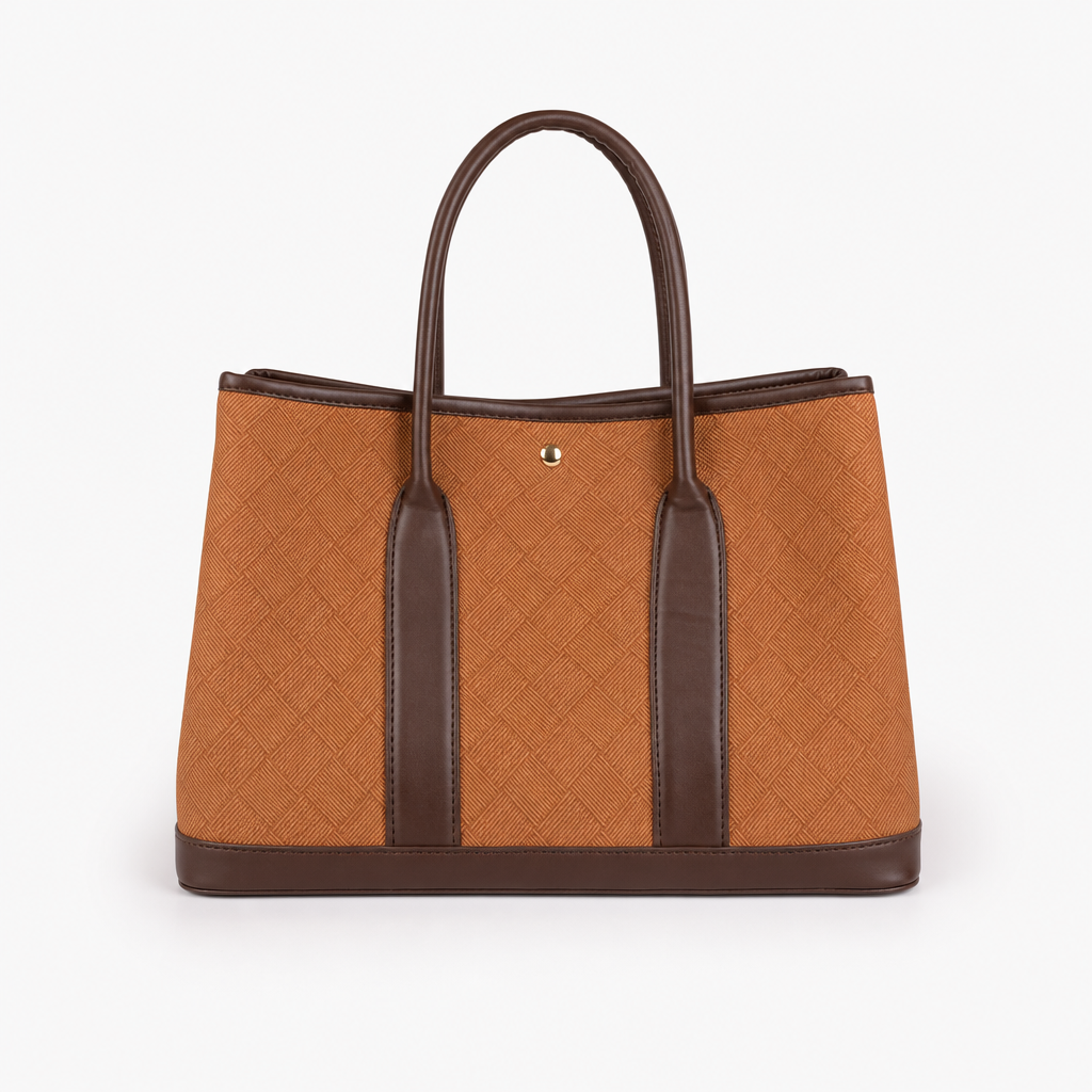 Tan cane tote