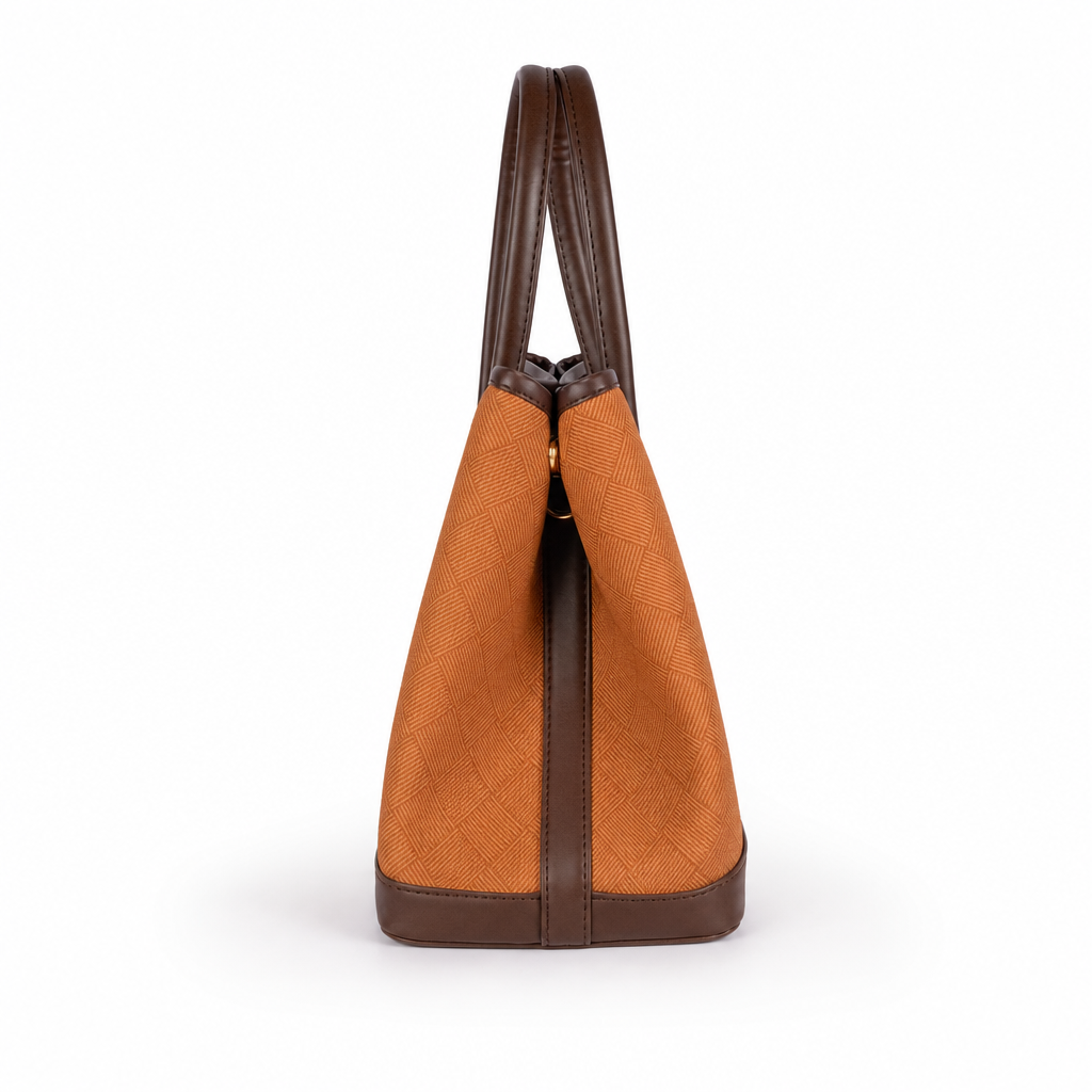 Tan cane tote