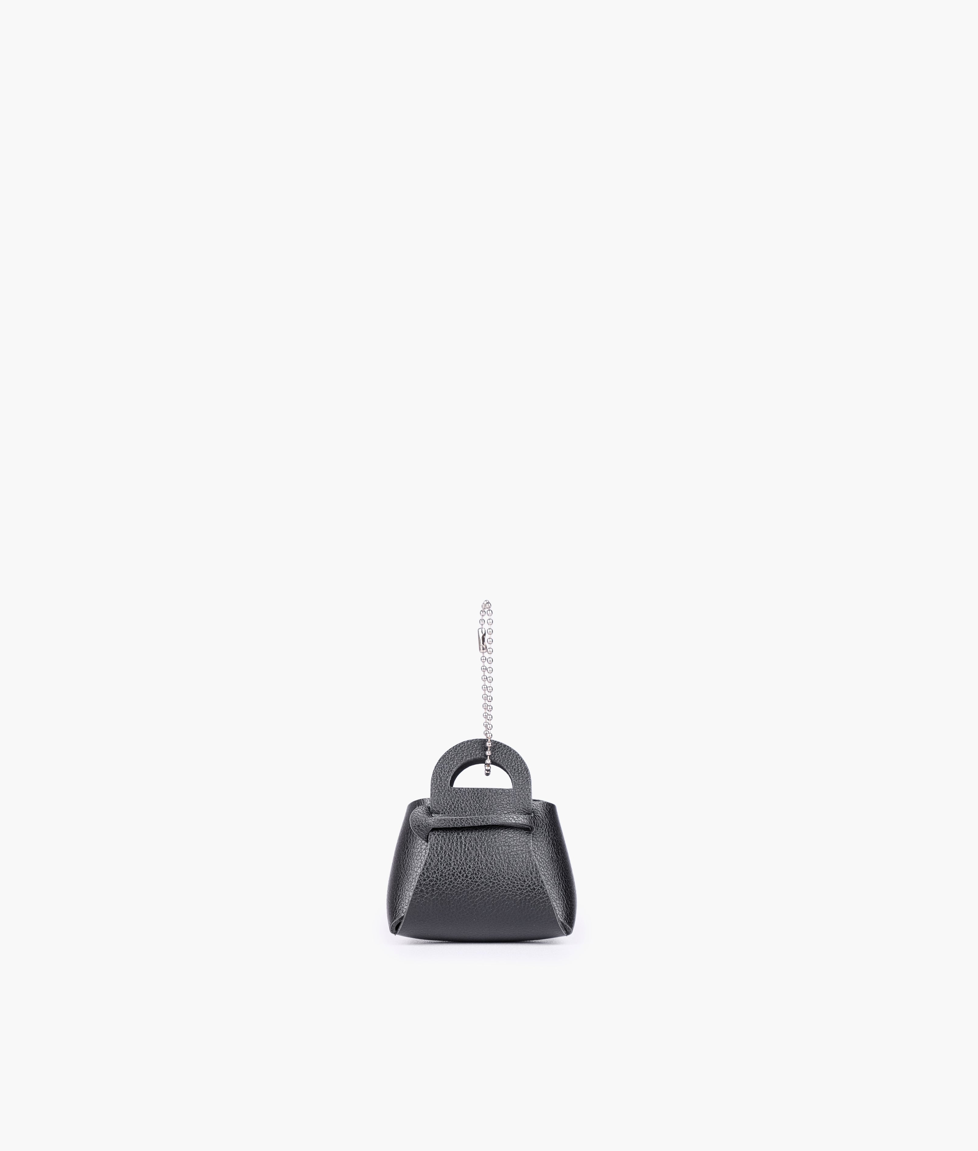 Black earbud pouch